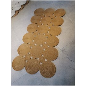 Resim TurQhouse Hardal Dikdörtgen Maise Model Doğal Jüt Kilim 