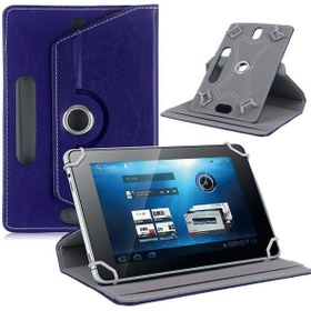 Resim prolysus Casper VIA L40 10,4" inç Uyumlu Kılıf Üniversal Dönerli Standlı Kapaklı Tablet Kılıfı 