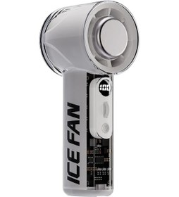 Resim 2025 Yeni Yüksek Hızlı Mini Elektrikli Fan Usb 3000mah Küçük Masaüstü Fan Taşınabilir White Beyaz 