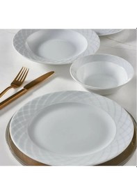 Resim Güral Porselen Alfa 51 Parça Yemek Takımı Filesiz 