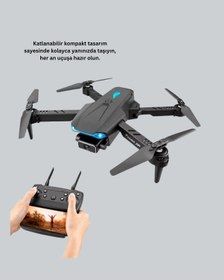 Resim 2.4g 4ch Katlanabilir Drone 100 Metre Uçuş Mesafeli - 