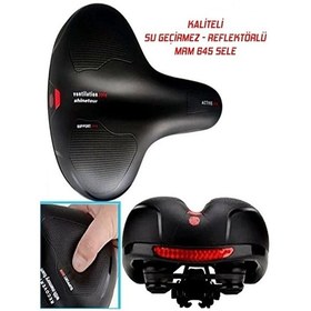 Resim Bisiklet Sele Yumuşacık Ortası Kapalı Reflektörlü Sele Bisiklet Oturagı Bisiklet Koltugu Siyah 