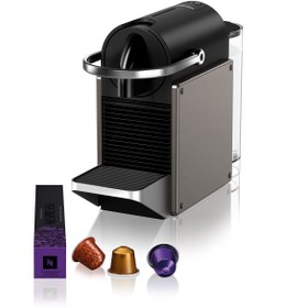 Resim Nespresso C62 Pixie Espresso Kahve Makinesi,Titan 