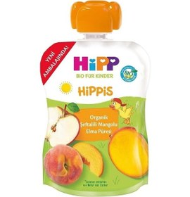 Resim Hipp Organik Şeftalili Mangolu Elma Püresi 100gr 