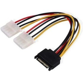 Resim Erkek Sata Dişi Molex Kablo Dişi Molex Erkek Saata Power Kablo 20 Cm 