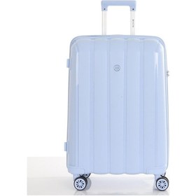 Resim Mçs Polipropilen 2li Valiz Seti Orta & Kabin V305 S21yy1000076-set D546 Bebe Mavisi 