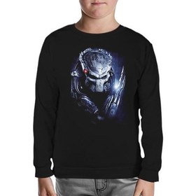 Resim Lord T-Shirt Avp - Predator Siyah Çocuk Sweatshirt 