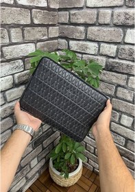 Resim Guard Nakış Desenli Antrasit Clutch Çanta 