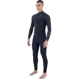 Resim Hurley Plus Sleeve Texture 4/3 Mm Fs Erkek Siyah Wetsuit 