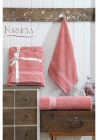 Resim Formeya 2'li Battal Boy Banyo Havlu Seti Somon 