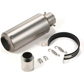 Resim Lemestar "38-51mm Evrensel Motosiklet Egzoz Susturucu - Paslanmaz Çelik, Kolay Montaj" 