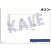Resim KALE OTO Radyatör 380500 Klima Radyatörü Crv I Integra Al Al 581X366X16 