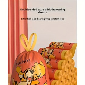 Resim Disney Winnie the Pooh 30/60 Adet Ekstra Kalın Yırtılmaz Büyük Mutfak Çöp Torbası Tutacaklı 