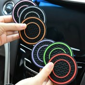 Resim 2 adet Premium Silikon Merkezi Kontrol Ped, Kaymaz Toz Geçirmez Yüksek Kaliteli Kauçuk, Kırmızı ve Siyah Eşleşen Tasarım - Araba İç Mekan Koruma, Gösterge Paneli Kapakları için İdeal | Şık Araba Aksesuarı | Dayanıklı Kauçuk Mat, Silikon Gösterge Paneli Kapakları 