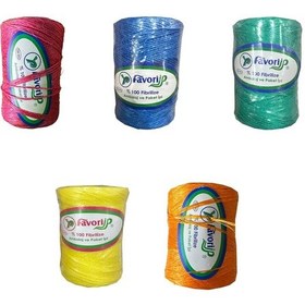 Resim Favori İp 5000 Denye -0.8 Mm- Ambalaj Ve Paket İpi Naylon Burgulu Örgü Çamaşır İpi -turuncu -10 Adet 