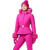 Resim Goldbergh Giselle Faux Border Ski Kadın Pembe Kayak Ceketi 