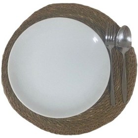 Resim Mien Hasır İplikli Amerikan Servisi Kahverengi 