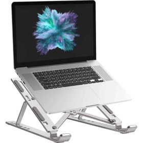 Resim Taşınabilir Laptop Standı Standı Notebook Standı Tüm Laptoplarla Uyumlu Bilgisayar Standı Taşınabilir Metal Kaymaz Standı Dizüstü Bilgisayar Stantları Stant Stand 