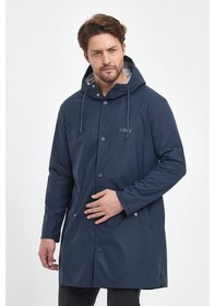 Resim T Rain Pu Raincoat M Beden Lacivert Erkek Yağmurluk Lacivert 
