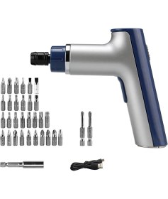 Resim Zuomee Mini Şarj Edilebilir Kablosuz Güçlü Tornavida Seti - Ev Kullanımı Için Taşınabilir (Yurt Dışından) 