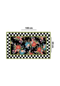 Resim Seomra Tekli Banyo Paspası, Kaydırmaz Tabanlı Djtbanyo Renkli 