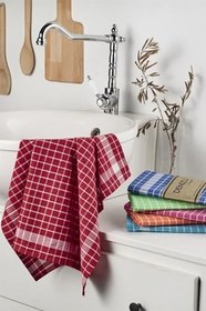 Resim DENİZLİ CONCEPT Kareli 5'li Kurulama Bezi Yeşil 