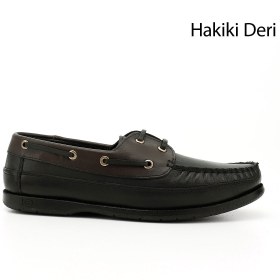 Resim Gönderi(r) Erkek Siyaha Kahve Bağcıklı Kauçuk Taban Hakiki Deri Ayakkabı 