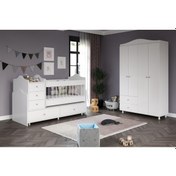 Resim Angel Büyüyebilen Pembe Kulplu Bebek Odası Takım 