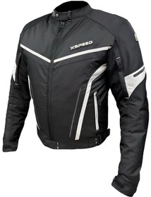 Resim Xspeed Zeus 4 Mevsimlik Korumalı Motosiklet Montu Yeni Sezon Siyah Beyaz 