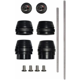 Resim Nk Motors Yamaha Mt-09 2013-2016 Uyumlu Ön / Arka Aks Koruma Takozu Takımı 
