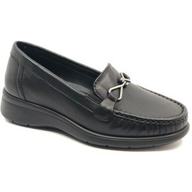 Resim Greyder 32690 Zn Deri Comfort Casual Kadın Ayakkabı Siyah 