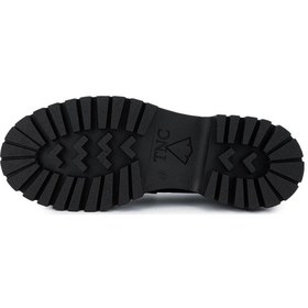 Resim Tamer Tanca Kadın Hakiki Deri Siyah Süet Loafer Ayakkabı 1054 01 Bn Ayk Sk24-25 Sıyah Suet Siyah 