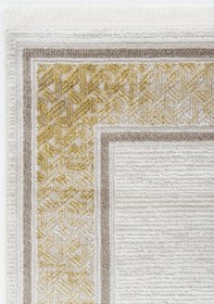 Resim Cool Halı Nora 6210 Hardal Salon Halısı Kesme Halı Yolluk Koridor Halısı Makine Dokuma Yatak Odası Halısı 