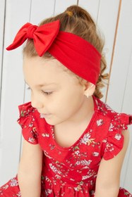 Resim Babygiz El Yapımı Yumuşak Fiyonk Bağlamalı Doğal Pamuklu Penye Bebek Çocuk Kız Bandana Best Of Serisi 