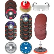 Resim Lidyahan Store Spiral Avuç Içi Taşlama Makinesi Matkap Seti 115 mm (27 Parça) 