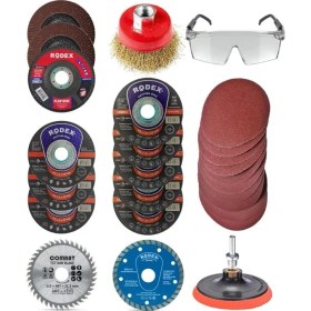 Resim Lidyahan Store Spiral Avuç Içi Taşlama Makinesi Matkap Seti 115 mm (27 Parça) 