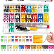 Resim 306 Parça 27 Çeşit Araç Sigorta Seti Plastik Çantada Mini / Büyük Boy Bıçak Tip 
