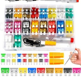 Resim 306 Parça 27 Çeşit Araç Sigorta Seti Plastik Çantada Mini / Büyük Boy Bıçak Tip 
