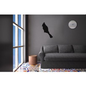 Resim Kuş Folyo Sticker Derstv919 60cm Uzunluk Siyah 