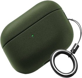 Resim Minesk Airpods 4. Nesil ile Uyumlu Leather Skin Serisi Parmak İzi Tutmayan Dış Yüzeye Sahip ve Mükemmel Koruma Sağlayan Orta Sertlikte Silikon Kılıf (Haki, Airpods 4) 