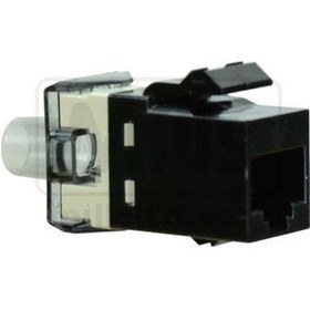 Resim Te Amp Cat6 Keystone Jack Siyah 