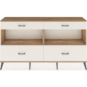 Resim Arges Konsol 2 Raflı 4 Çekmeceli 176x30x99 Çam-çam/aytaşı Çam-çam/aytaşı 