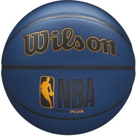 Resim Wilson Nba Forge Plus Basketbol Topu Deep Navy Sz7 Wtb8102xb07 