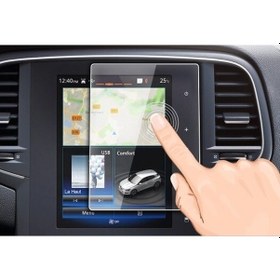 Resim Renault Talisman 8.7 İnç Dokunmatik Ekran Uyumlu Koruyucu Cam R-Link 8.7 İnç Dikey Ekran Koruyucu 