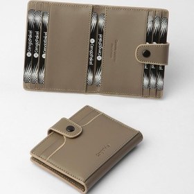 Resim Cengiz Pakel Unisex Hakiki Deri Küçük Boy Kartlık - 2513 - Vizon Çok Renkli 