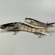 Resim 1 adet Çoklu Eklemli Yapay Balık Yemi, Batan Sert Wobbler Swimbait, Balıkçılık Takımı, 11g/26g(0.39oz/0.92oz) 