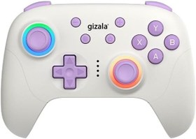 Resim gizala Kablosuz Oyun Kontrolcüsü Gamepad Hall Effect Triggers Joystick Game Controller Switch 2 / Switch/PC/Steam/Android/IOS (Beyaz) 