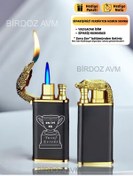 Resim birdoz avm Kişiye Özel İsimli Sevgililer Günü Tasarım Sevgiliye Hediye Timsah Başlıklı Çift Ateşli Çakmak 