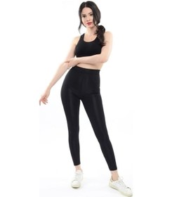 Resim New Fashion Parlak Disco Tayt Yüksek Bel Toparlayıcısiyahxl Siyah 