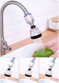 Resim Filtreli Su Tasarruflu 3 Fonksiyonlu Oynar Musluk Başlığı - Şeffaf 